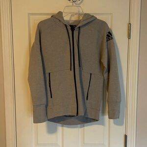 Grey Adidas Zip Up